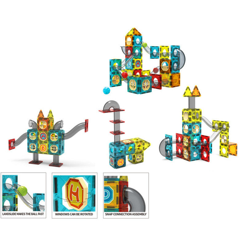 Magnetic Piece Building Block Set Variety Lifting Magnetic Assembling Piece Children's Educational Toys