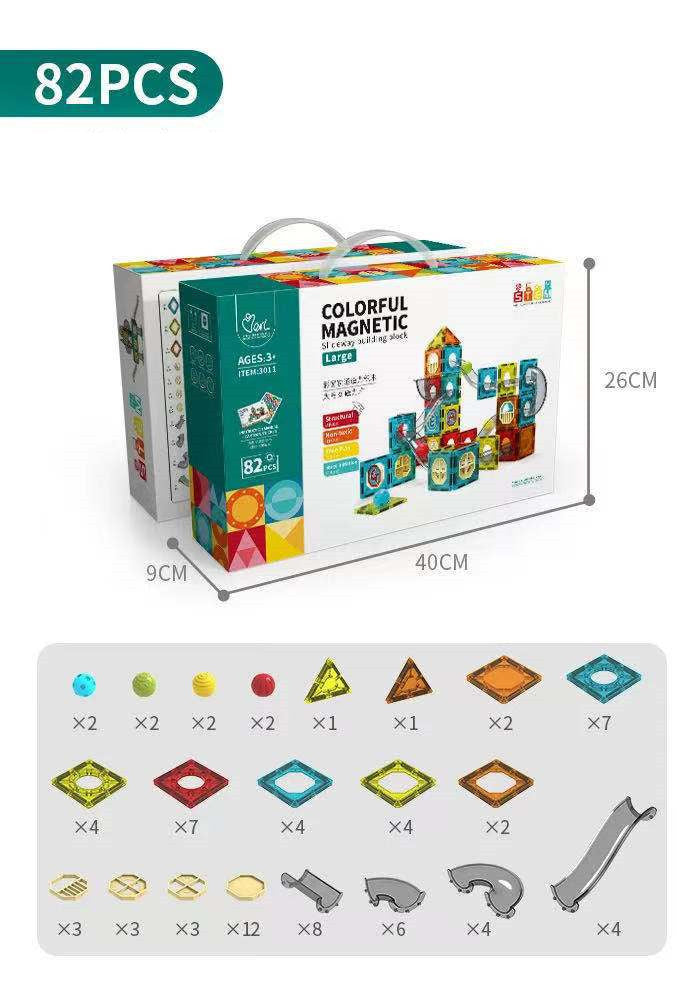 Magnetic Piece Building Block Set Variety Lifting Magnetic Assembling Piece Children's Educational Toys